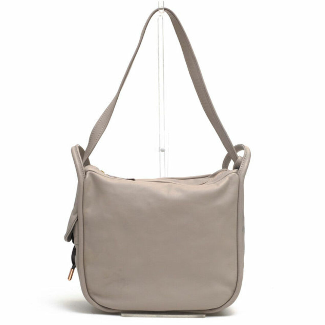 レペット／Repetto バッグ ショルダーバッグ 鞄 レディース 女性 女性用レザー 革 本革 グレー 灰色  Shopping Bag Petite Cabriole カブリオレ リボン 肩掛け ワンショルダーバッグ