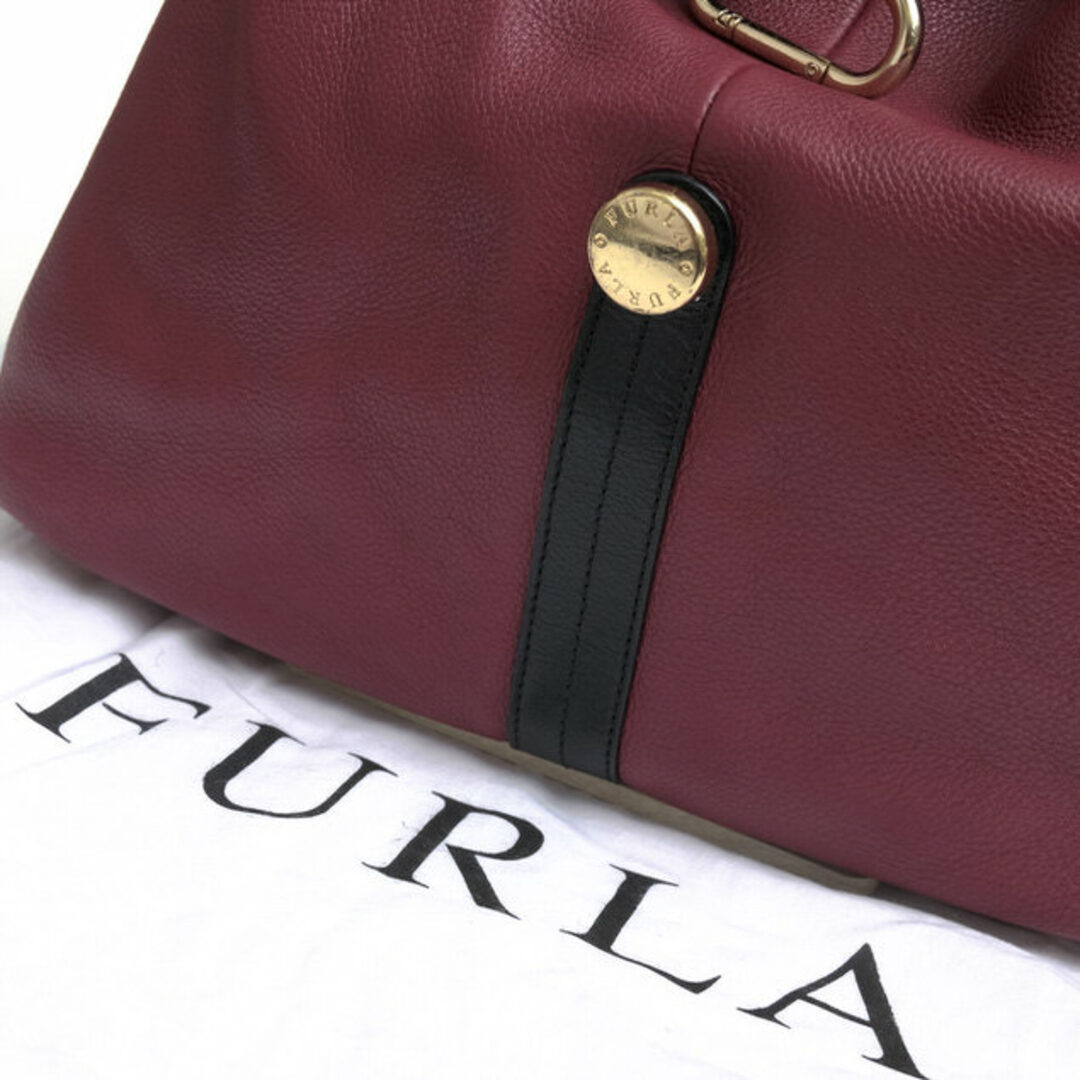 フルラ／FURLA バッグ ハンドバッグ 鞄 トートバッグ レディース 女性 女性用レザー 革 本革 レッド ブラウン 赤 茶 2WAY  ショルダーバッグ バイカラー