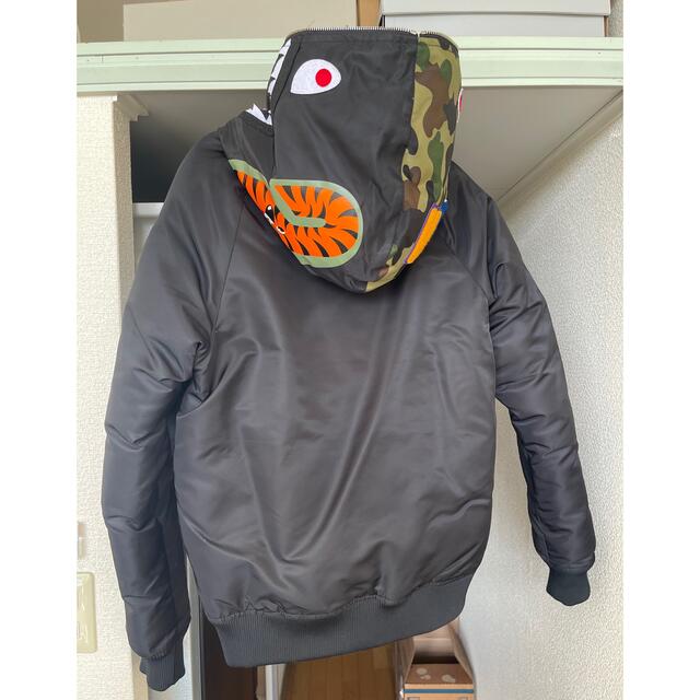 A BATHING APE(アベイシングエイプ)のA BATHING APE SHARK HOODIE DOWN JACKET メンズのジャケット/アウター(ダウンジャケット)の商品写真