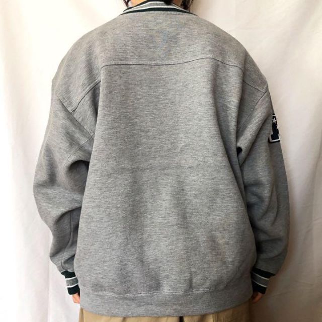 NFL☆スウェット トレーナー 古着 ゆるだぼ90sデカロゴ刺繍ロゴ希少 az8