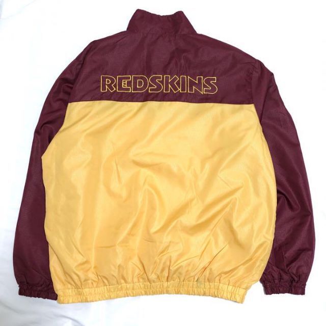 NFL☆ナイロンジャケット 古着 90s ゆるだぼデカロゴ ハーフジップ az9