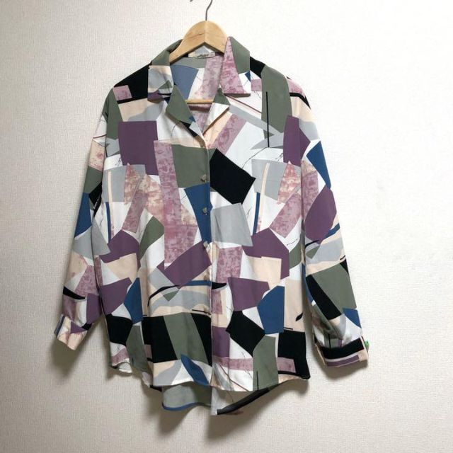 w closet - Alley ダブルクローゼット シャツ 幾何学 ビッグシルエット ...