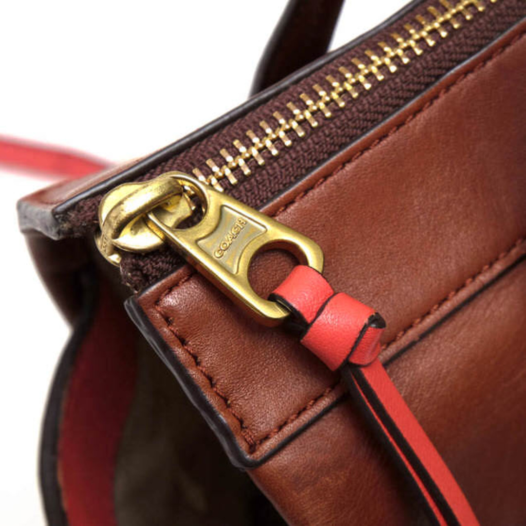 コーチ/COACH バッグ ハンドバッグ 鞄 トートバッグ レディース 女性 女性用レザー 革 本革 ブラウン 茶 F28042 ブリーカー ミニ ライリー キャリーオール 2WAY ショルダーバッグ
