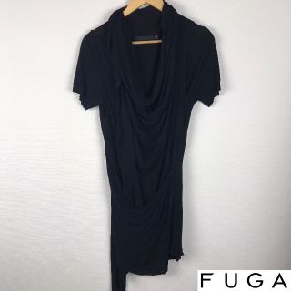 フーガ(FUGA)の美品 FUGA フーガ 半袖カットソー ブラック サイズ46(Tシャツ/カットソー(半袖/袖なし))