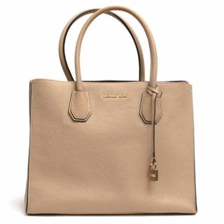 マイケルコース(Michael Kors)のマイケルコース／Michael Kors バッグ ハンドバッグ 鞄 トートバッグ レディース 女性 女性用レザー 革 本革 ベージュ  MERCER マーサー A4サイズ収納 シボ革 シュリンクレザー(ハンドバッグ)