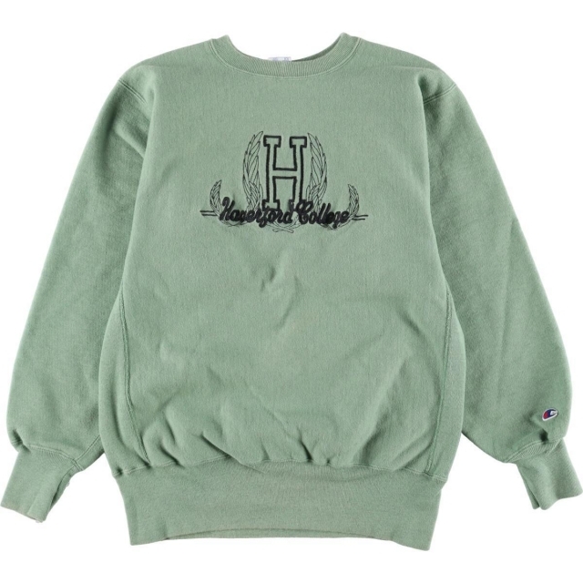 古着 90年代 チャンピオン Champion リバースウィーブ 刺繍タグ ロゴスウェット トレーナー USA製 メンズM ヴィンテージ /eaa274280