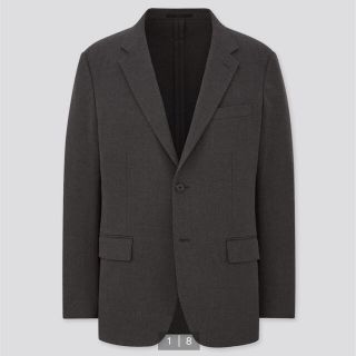 ユニクロ(UNIQLO)の【新品未使用！】ユニクロ2WAY ストレッチジャケット　M  dark gray(テーラードジャケット)