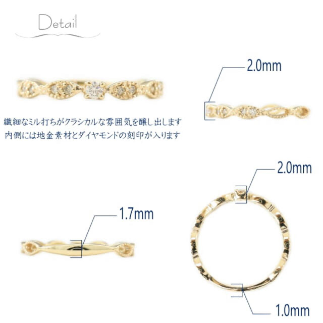 k10 ダイアモンドリング 7号 k10 ダイアモンドリング 7号