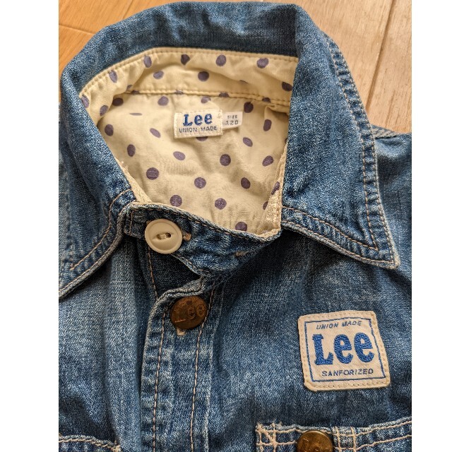 Lee(リー)のリー　シャツワンピース キッズ/ベビー/マタニティのキッズ服女の子用(90cm~)(ワンピース)の商品写真
