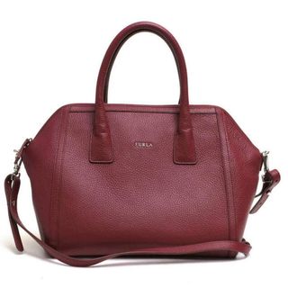 フルラ(Furla)のフルラ／FURLA バッグ ハンドバッグ 鞄 トートバッグ レディース 女性 女性用レザー 革 本革 パープル 紫  2WAY ショルダーバッグ シボ革 シュリンクレザー(ハンドバッグ)