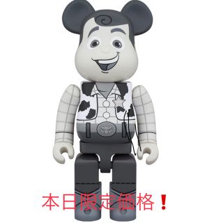 メディコムトイ(MEDICOM TOY)のBE@RBRICK WOODY B&W Ver. 1000％(その他)