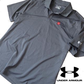 アンダーアーマー(UNDER ARMOUR)の美品 XL アンダーアーマー メンズ 半袖ポロシャツ グレー(ポロシャツ)