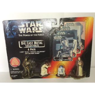 ディズニー(Disney)のSTAR WARS スター・ウォーズ ダイキャスト メタル4個セット R2D2(SF/ファンタジー/ホラー)