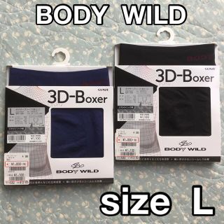 グンゼ(GUNZE)のBODY WILD    ボクサーパンツ　L   ブラック、スモークブルー(ボクサーパンツ)