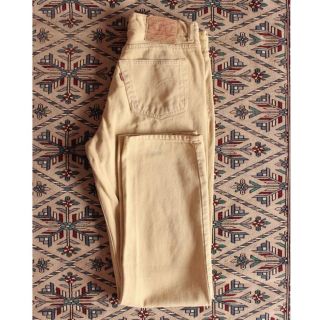 90s made in USA cream beige levis501