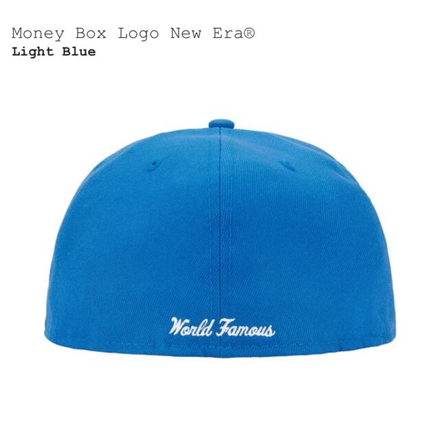 シュプリーム　Money Box Logo New Era　ライトブルー　5/8