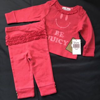 ジューシークチュール(Juicy Couture)の新品 JUICY COUTURE☆スマイル セットアップ 6-9m ベビー服(Ｔシャツ)