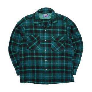 ペンドルトン(PENDLETON)の60s ビンテージ ペンドルトン ウール ボード シャツ オープンカラー 古着(シャツ)