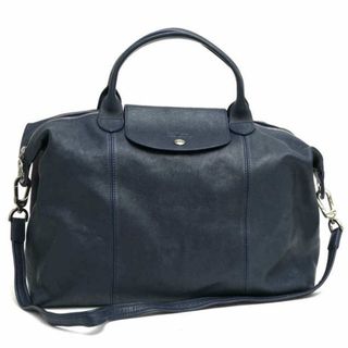 ロンシャン(LONGCHAMP)のロンシャン／Longchamp バッグ ハンドバッグ 鞄 トートバッグ レディース 女性 女性用レザー 革 本革 ネイビー 紺  LE PLIAGE CUIR ル プリアージュ キュイール 2WAY ショルダーバッグ(ハンドバッグ)