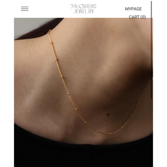 Demi-Luxe BEAMS(デミルクスビームス)のdaughters jewelry Dot chain neckalce レディースのアクセサリー(ネックレス)の商品写真