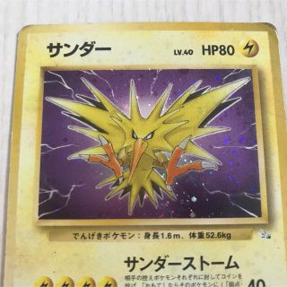 【美品⇆極美品】旧裏　サンダー　キラ　サンダーストーム　ポケモンカード　ポケカ