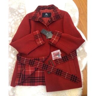 BURBERRY - 約10万超美品タグ付き本物バーバリー上質ウールカシミヤ