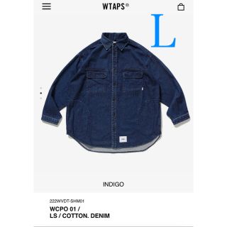 新品未使用 WTAPS 22AW WCPO 01 LS DENIM インディゴM