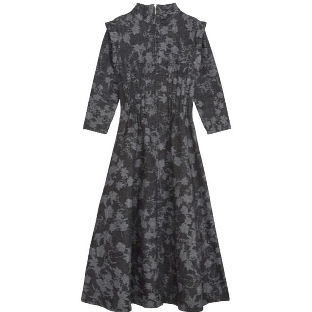 試着のみ新品　Ameri EKEILY FLOWER DENIM DRESS