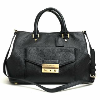 マイケルコース(Michael Kors)のマイケルコース／Michael Kors バッグ ハンドバッグ 鞄 トートバッグ レディース 女性 女性用レザー 革 本革 ブラック 黒  2WAY ショルダーバッグ シボ革 シュリンクレザー(ハンドバッグ)