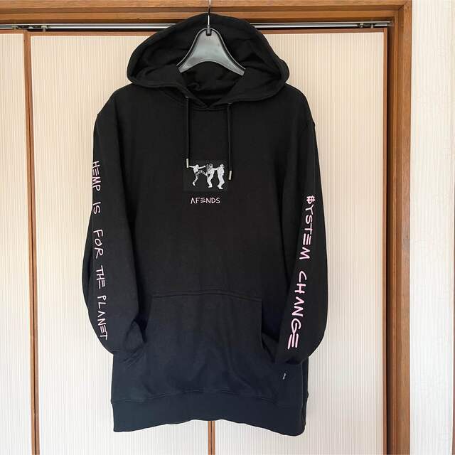 Afends(アフェンズ)のAfends Get Better Hemp Hoody Black メンズのトップス(パーカー)の商品写真