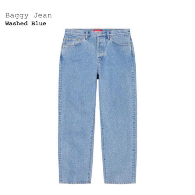 Supreme Baggy Jean "Washed Blue"