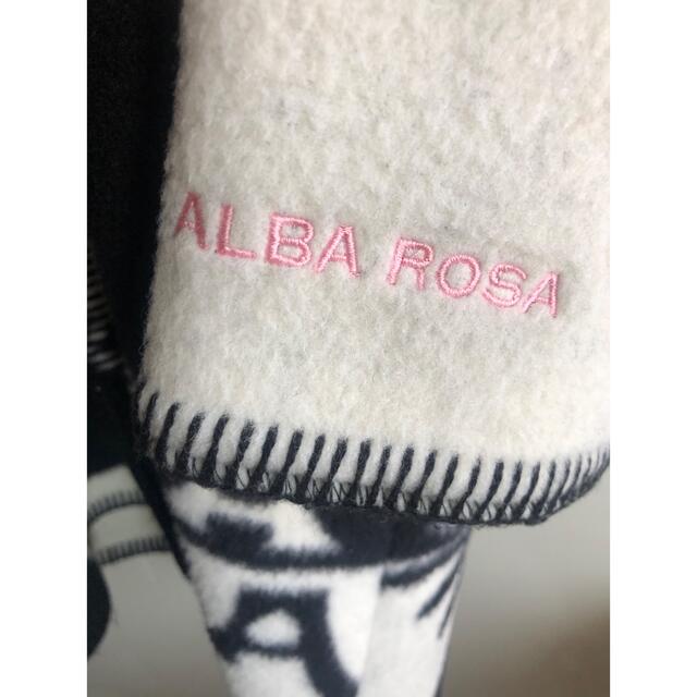 アルバローザ ALBA ROSA 升目コート 黒×白 正規店購入
