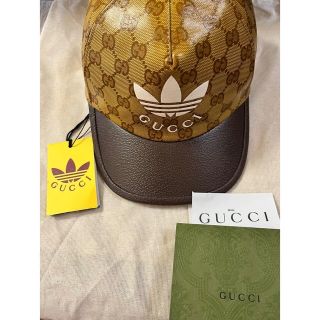 グッチ(Gucci)のGUCCI adidas ベースボールキャップ グッチ アディダス　帽子　M(キャップ)