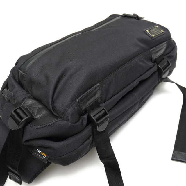 AS2OV(アッソブ)のアッソブ／AS2OV バッグ ウエストバッグ 鞄 メンズ 男性 男性用ポリエステル ブラック 黒  061510 CORDURA DOBBY 305D WAIST BAG  ボディバッグ メンズのバッグ(ボディーバッグ)の商品写真
