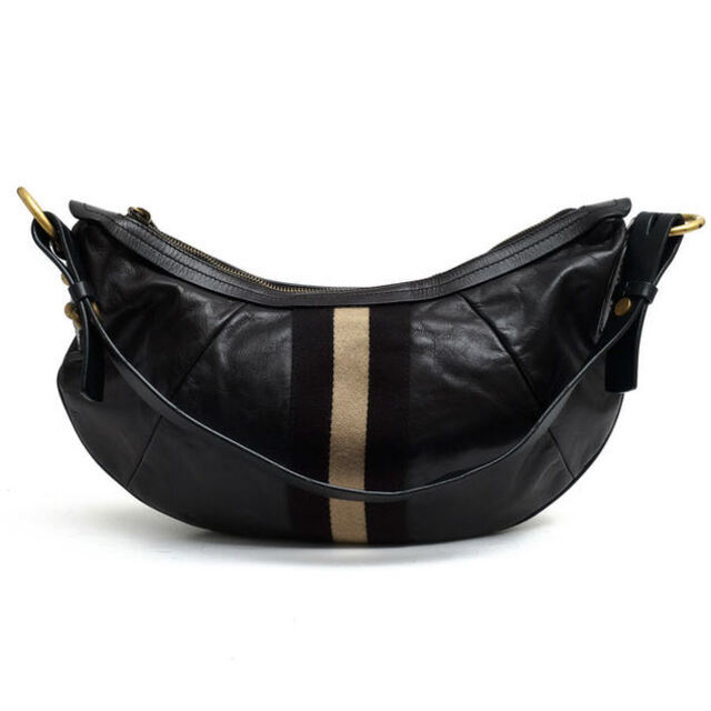 バリー／BALLY バッグ ショルダーバッグ 鞄 メンズ 男性 男性用レザー 革 本革 ブラック 黒  TWISP 三日月型 ボディバッグ