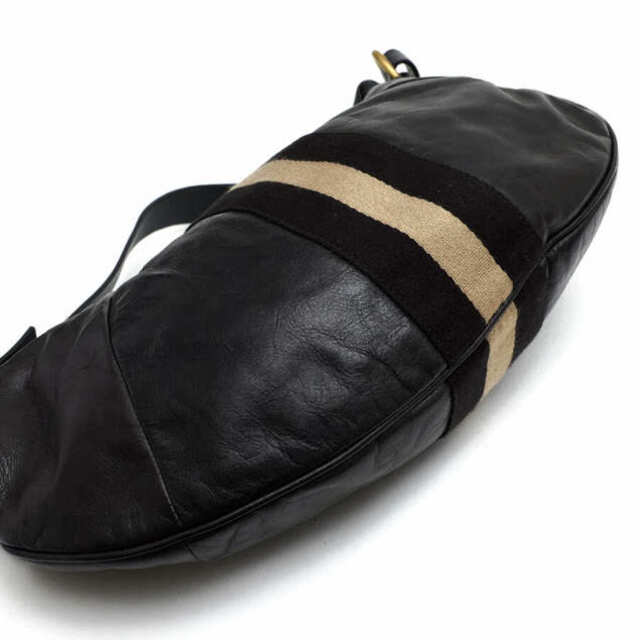 バリー／BALLY バッグ ショルダーバッグ 鞄 メンズ 男性 男性用レザー 革 本革 ブラック 黒 TWISP 三日月型 ボディバッグ