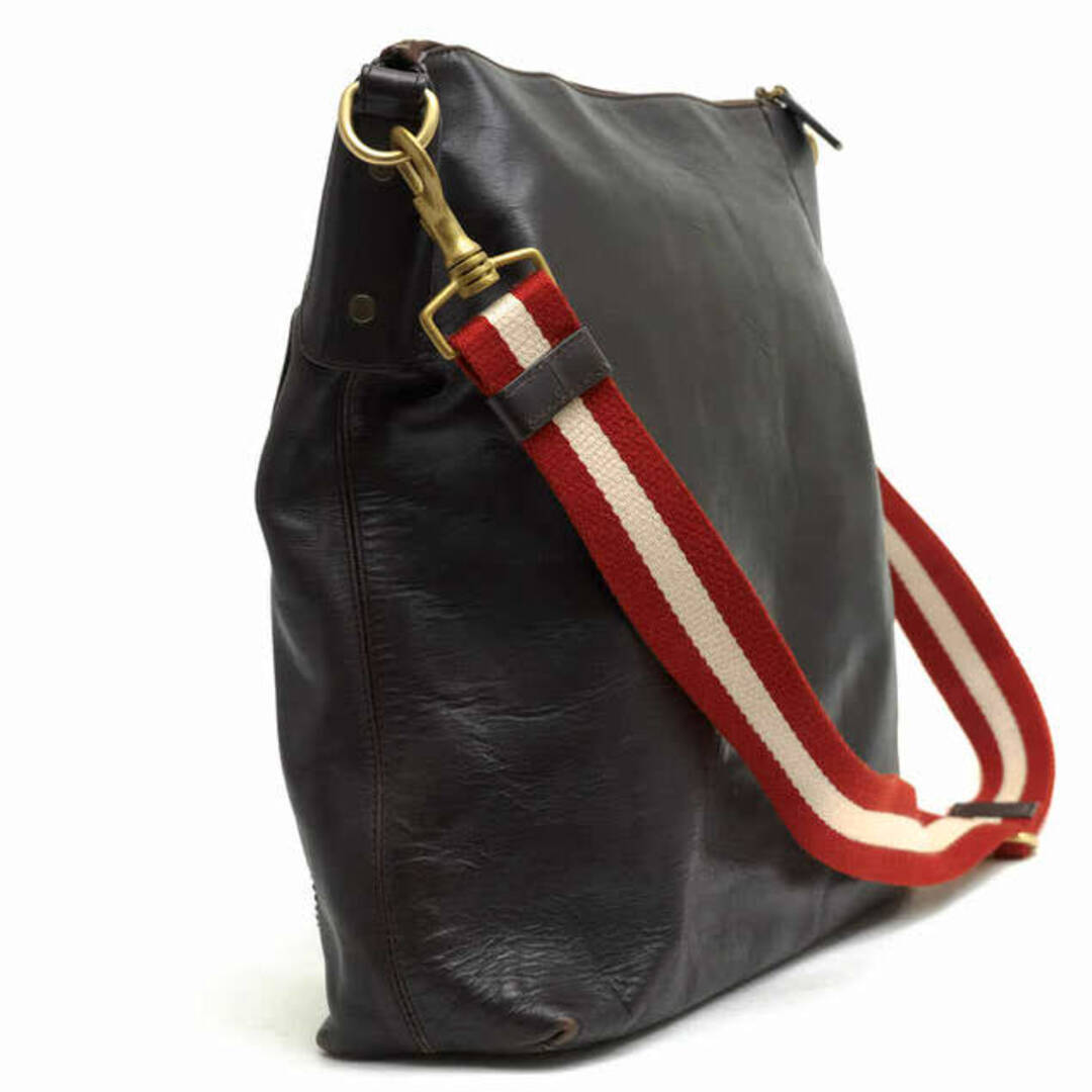 Bally(バリー)のバリー／BALLY バッグ ショルダーバッグ 鞄 メンズ 男性 男性用レザー 革 本革 ダークブラウン 茶 ブラウン  メンズのバッグ(ショルダーバッグ)の商品写真