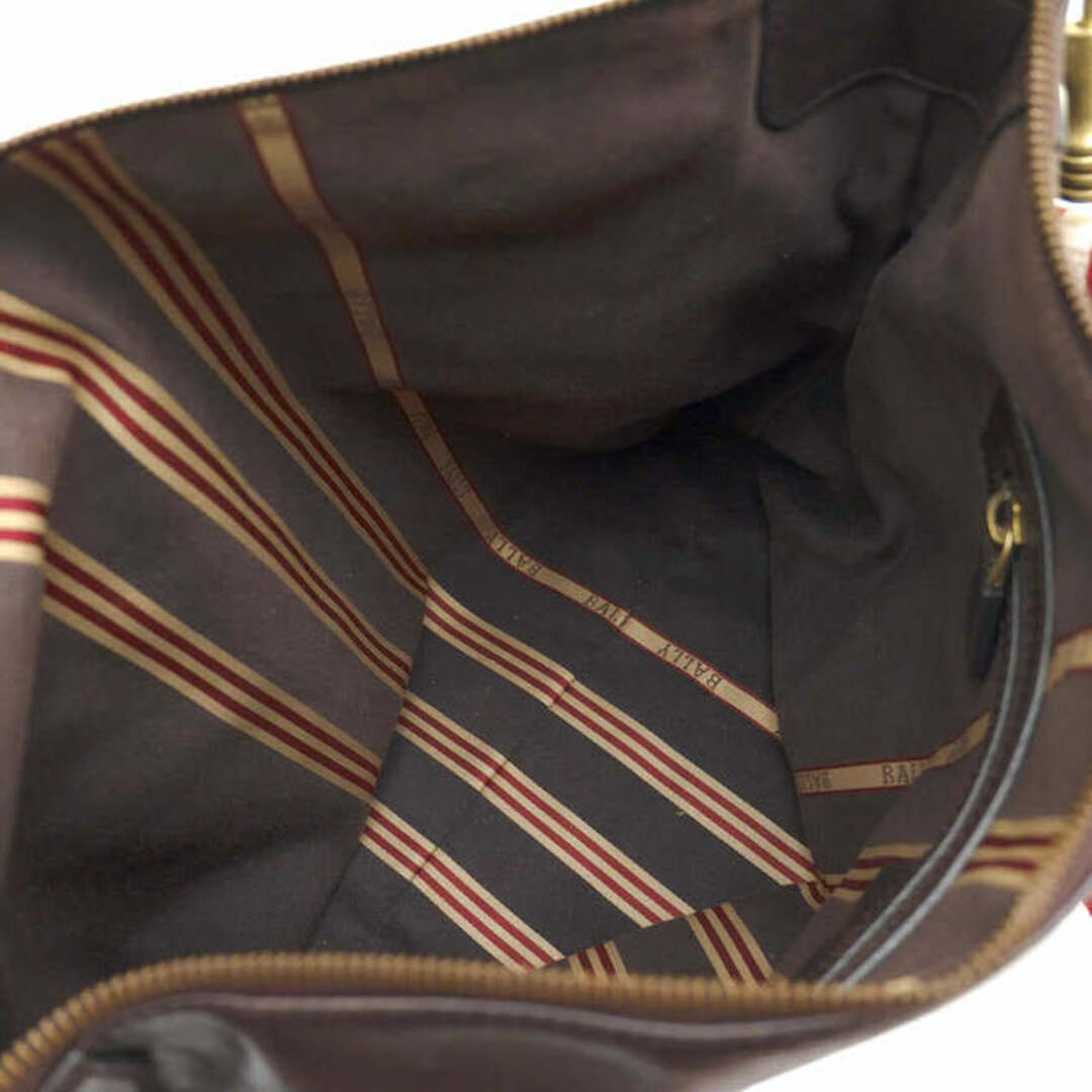 バリー／BALLY バッグ ショルダーバッグ 鞄 メンズ 男性 男性用レザー 革 本革 ダークブラウン 茶 ブラウン 7