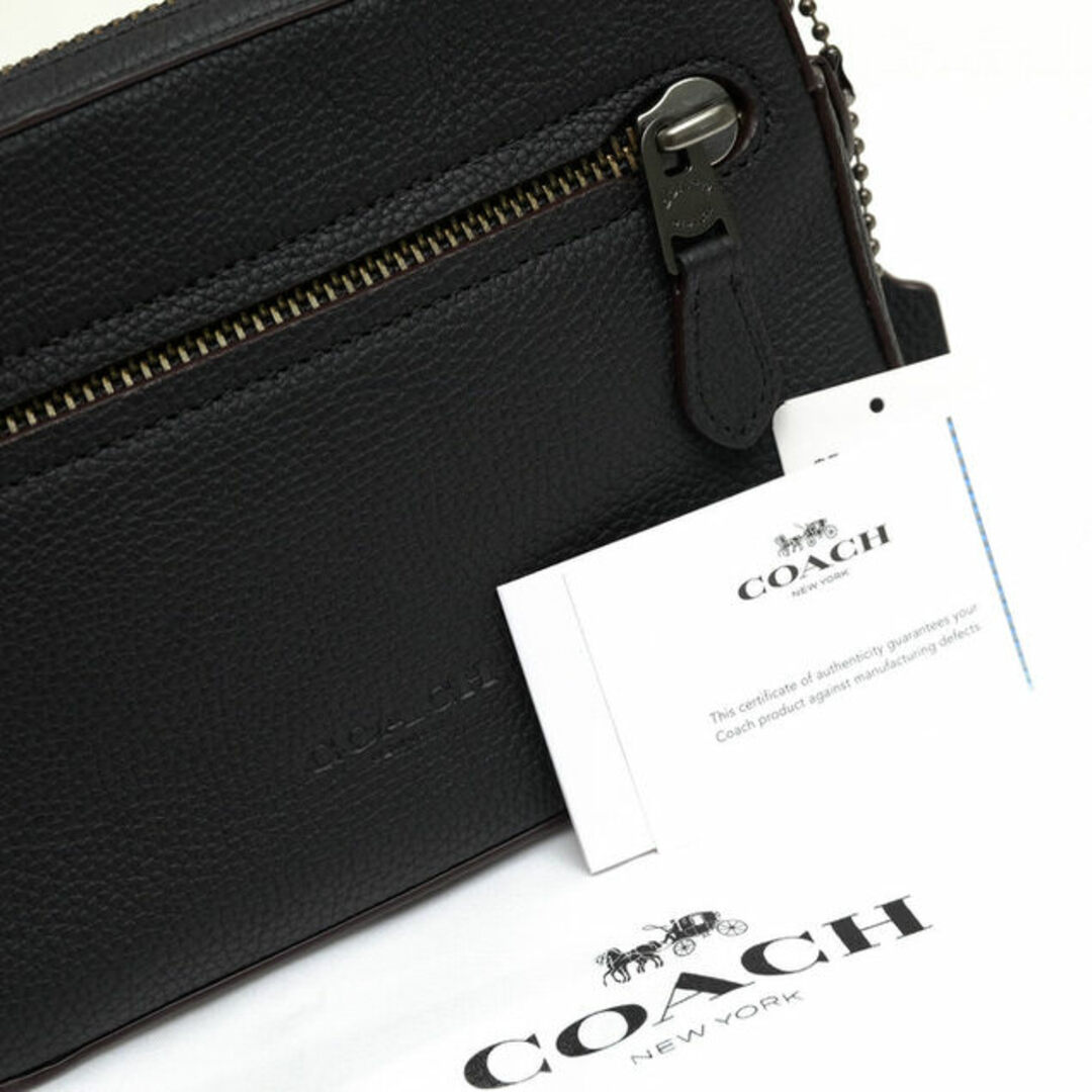 COACH(コーチ)のコーチ／COACH バッグ ウエストバッグ 鞄 メンズ 男性 男性用レザー 革 本革 ブラック 黒  69354 メトロポリタン ソフト ベルト バッグ METRO SOFT BELTBAG シボ革 シュリンクレザー メンズのバッグ(ボディーバッグ)の商品写真