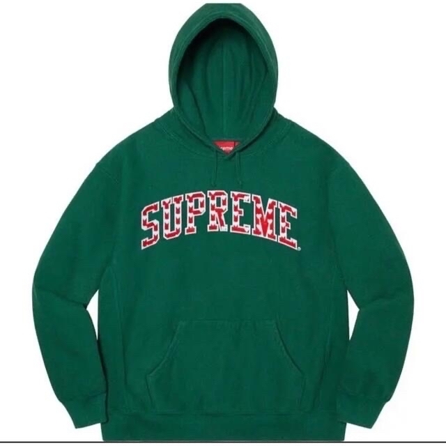 緑グリーンサイズ表記Supreme パーカー