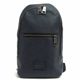 コーチ(COACH)のコーチ／COACH バッグ ショルダーバッグ 鞄 メンズ 男性 男性用レザー 革 本革 ネイビー 紺  71709 ペブルド レザー コーチ キャンパス パック シボ革 シュリンクレザー ボディバッグ(ボディーバッグ)