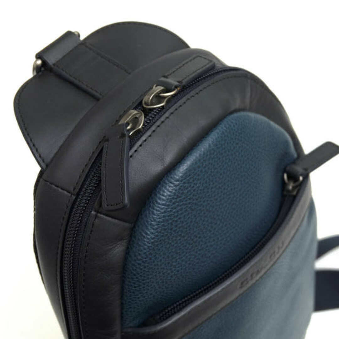 コーチ/COACH バッグ ショルダーバッグ 鞄 メンズ 男性 男性用レザー 革 本革 ブルー 青 F71344 Camden leather Sling Pack カムデン レザー スリングパック ボディバッグ シボ革 シュリンクレザー