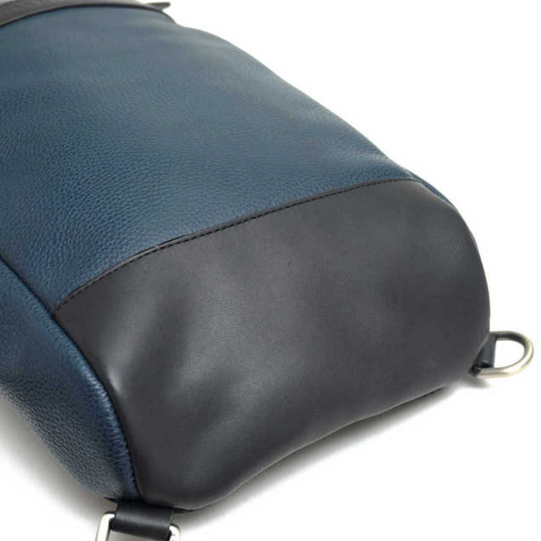 コーチ/COACH バッグ ショルダーバッグ 鞄 メンズ 男性 男性用レザー 革 本革 ブルー 青 F71344 Camden leather Sling Pack カムデン レザー スリングパック ボディバッグ シボ革 シュリンクレザー