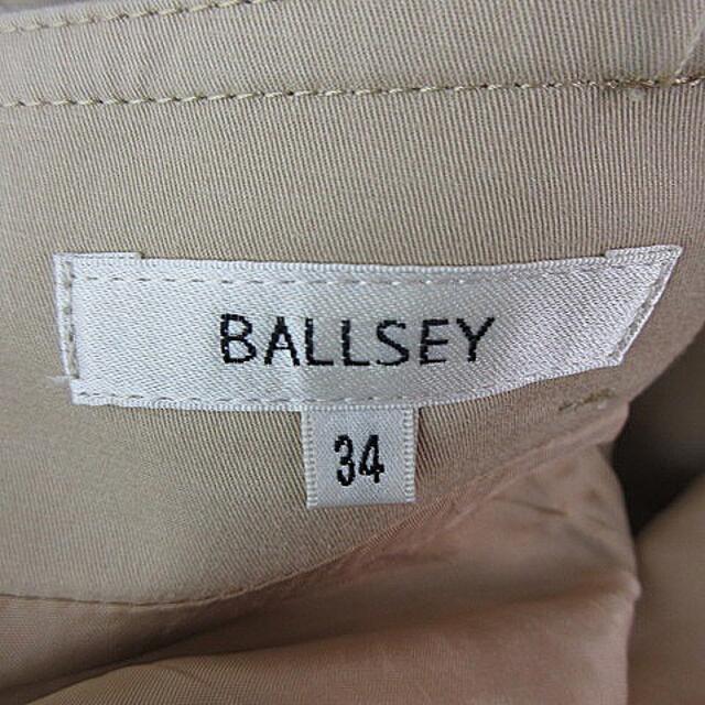 Ballsey(ボールジィ)のボールジー トゥモローランド スカート タイト ひざ丈 タック 34 ベージュ レディースのスカート(ひざ丈スカート)の商品写真