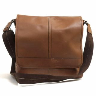 コーチ／COACH バッグ ショルダーバッグ 鞄 メンズ 男性 男性用レザー 革 本革 ブラック 黒  F70105 トランスアトランティック レザー マップ バッグ X フラップ式 メッセンジャーバッグ