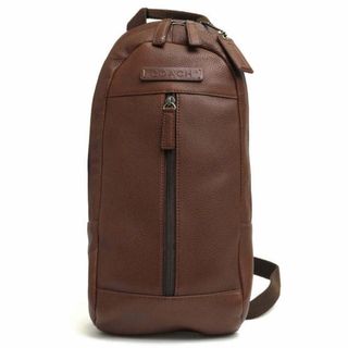 コーチ(COACH)のコーチ／COACH バッグ ショルダーバッグ 鞄 メンズ 男性 男性用レザー 革 本革 ブラウン 茶  F70691 HERITAGE WEB LEATHER SLING ヘリテージ ウェブ レザー スリング パック ボディバッグ シボ革 シュリンクレザー(ボディーバッグ)