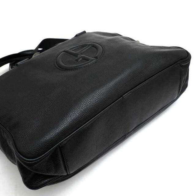 アルマーニ／GIORGIO ARMANI  バッグ ブリーフケース ビジネスバッグ 鞄 ビジネス メンズ 男性 男性用 レザー 革 本革 ブラック 黒 2WAY ショルダーストラップ