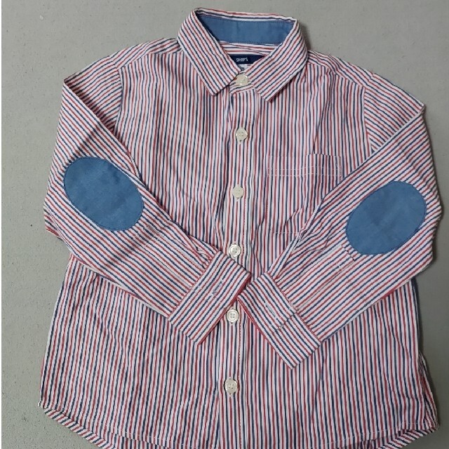 SHIPS(シップス)のシップス　シャツ　ストライプ　100 キッズ/ベビー/マタニティのキッズ服男の子用(90cm~)(ブラウス)の商品写真