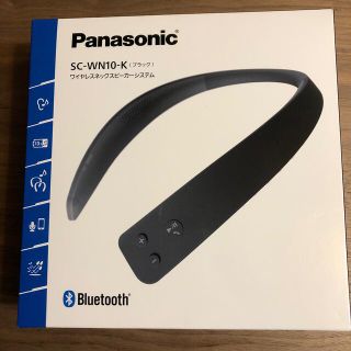 パナソニック(Panasonic)のPanasonic ワイヤレスネックスピーカー ブラック SC-WN10-K(スピーカー)