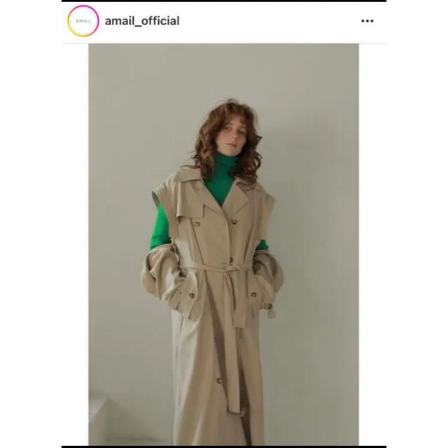 AMAIL ロングトレンチコート ジレと2way